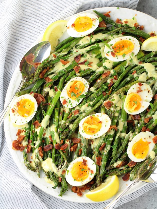 Asparagus Egg and Bacon Salad