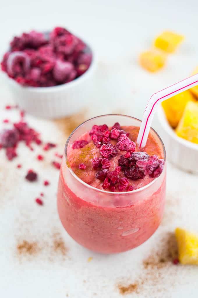 Cinnamon Raspberry Smoothie