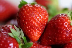 strawberries, fruit, food