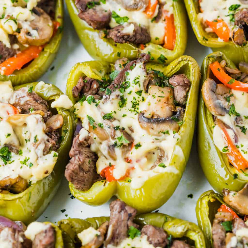 Philly Cheesesteak Stuffed Peppers