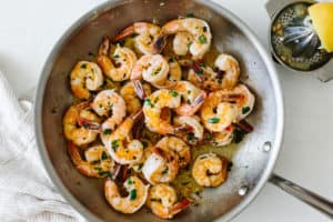 Butter garlic prawns