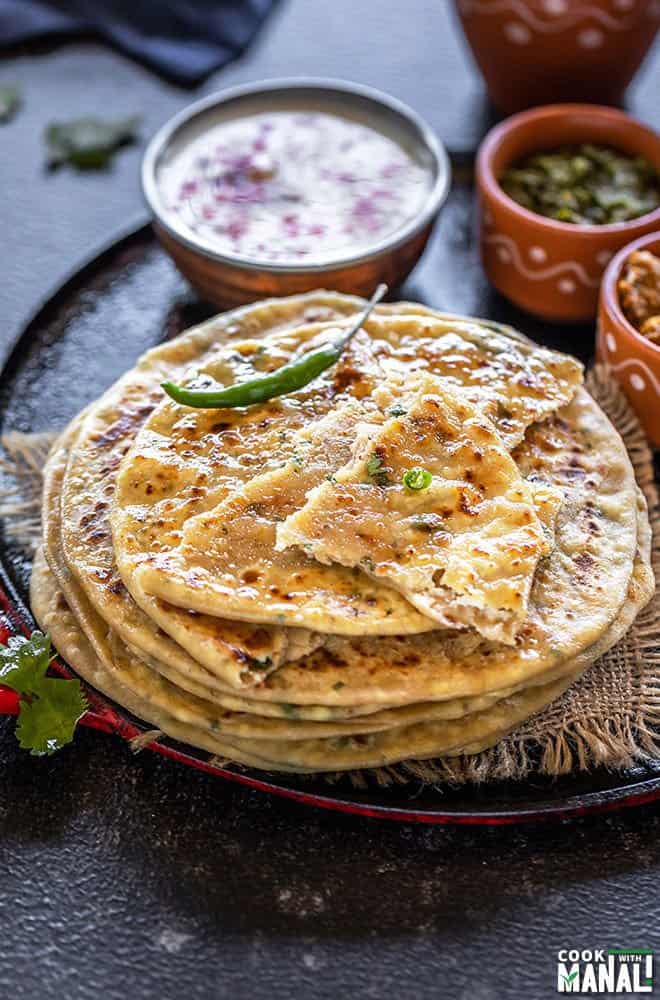 Stuffed Roti with Paneer