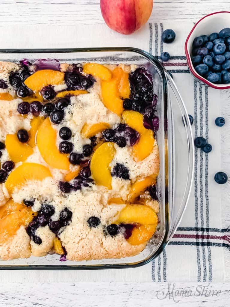 Blueberry Peach Cobbler