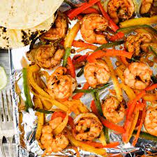 One Pan Shrimp Fajitas