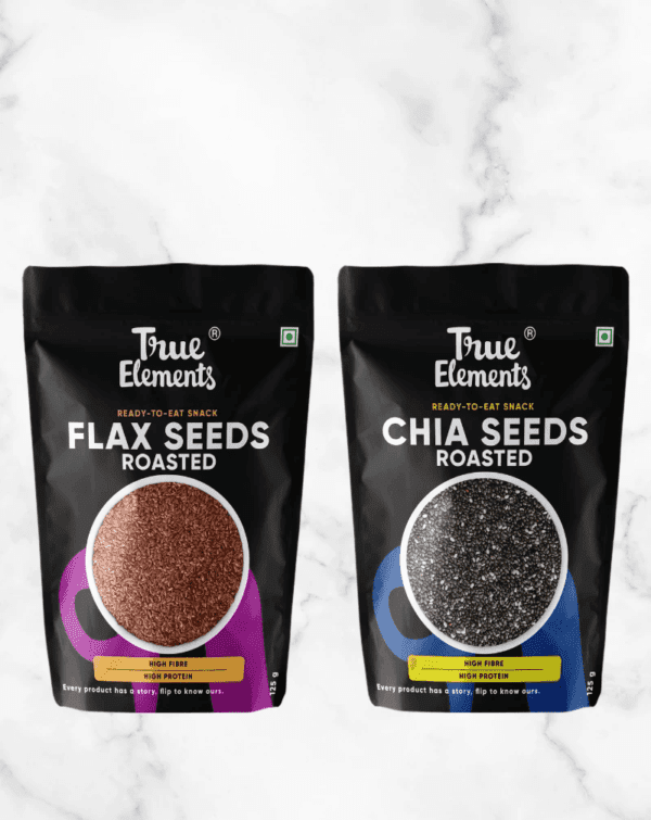 roasted chia& flax seeds