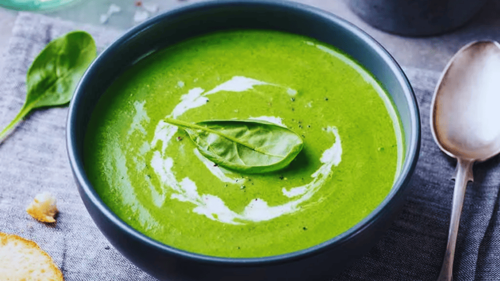 palak soup recipe